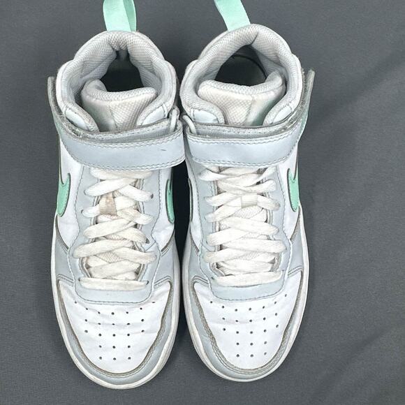 Nike Court Borough Mid 2 Sneakers 5Y Pure Platinum Mint Green CD7782-011 Youth - Picture 4 of 15